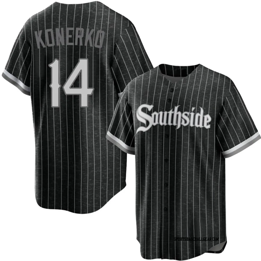 Paul Konerko Men's Chicago White Sox Black Replica 2021 City Connect Jersey