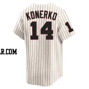 Paul Konerko Men's Chicago White Sox Cream Limited Throwback Cooperstown Jersey