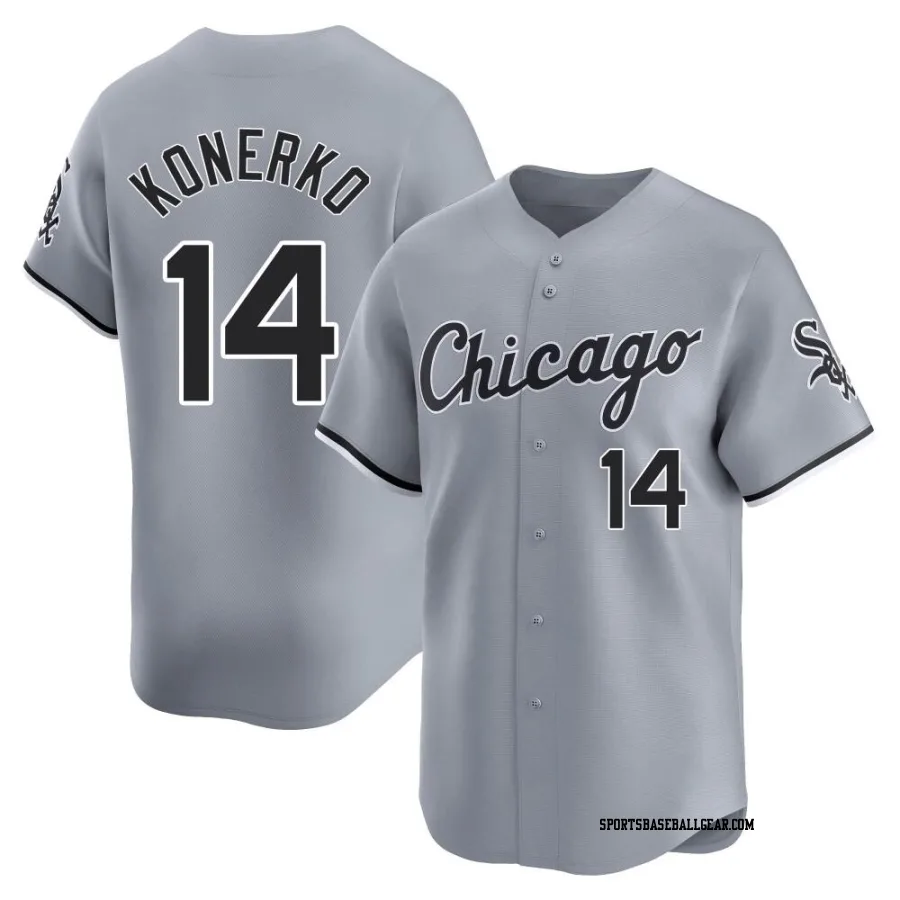 Paul Konerko Men's Chicago White Sox Gray Limited Road Jersey