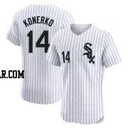 Paul Konerko Men's Chicago White Sox White Elite Home Jersey