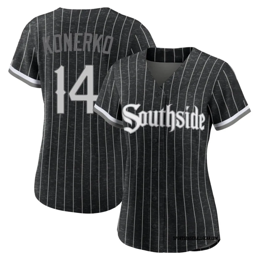 Paul Konerko Women's Chicago White Sox Black Authentic 2021 City Connect Jersey