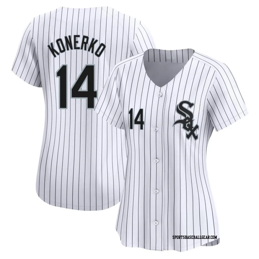 Paul Konerko Women's Chicago White Sox White Limited Home Jersey