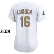 Paul Loduca Women's Los Angeles Dodgers Gold Limited White 2025 Collection Jersey