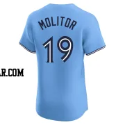 Paul Molitor Men's Toronto Blue Jays Blue Elite Powder Alternate Jersey