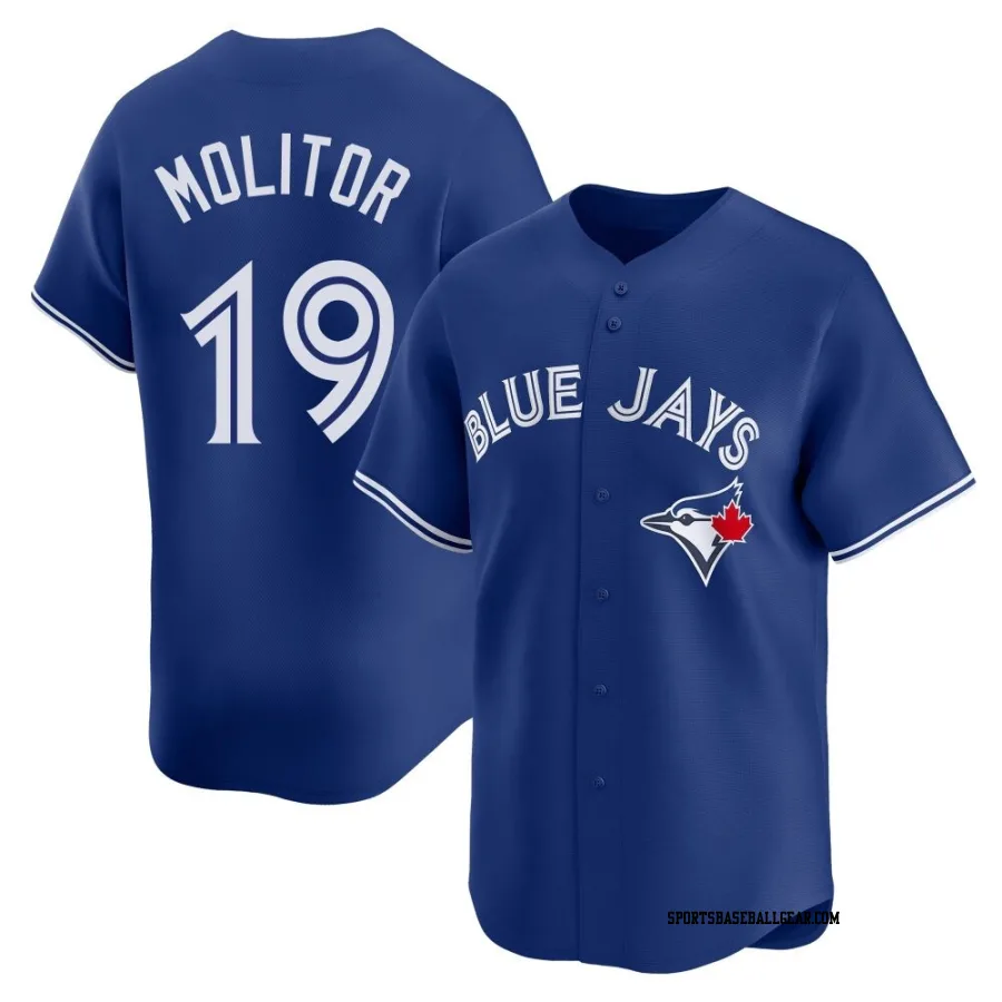 Paul Molitor Youth Toronto Blue Jays Royal Limited Alternate Jersey
