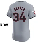 Paul Sewald Men's Cleveland Guardians Gray Elite Road Jersey