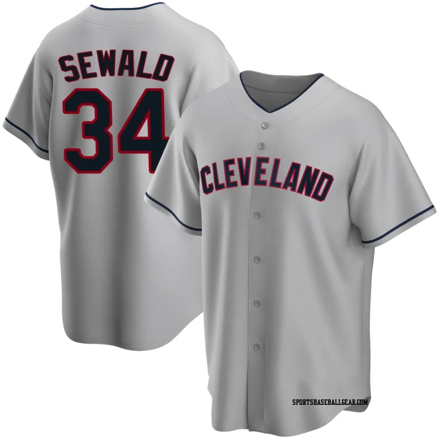 Paul Sewald Men's Cleveland Guardians Gray Replica Road Jersey