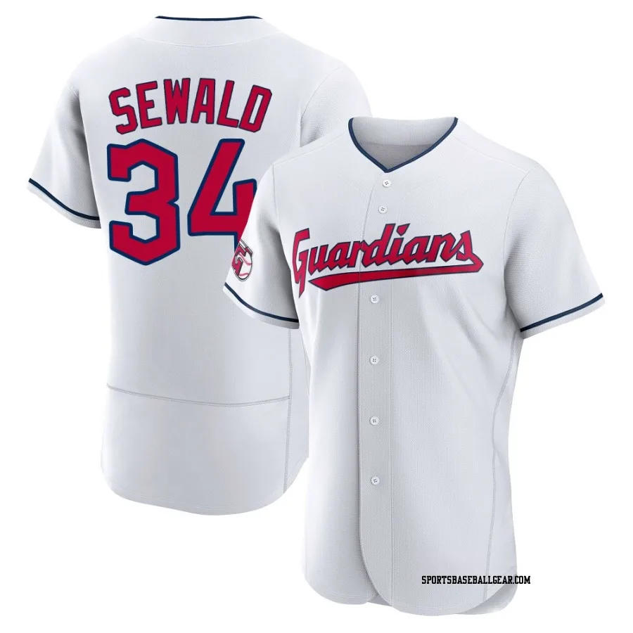Paul Sewald Men's Cleveland Guardians White Authentic Home Jersey
