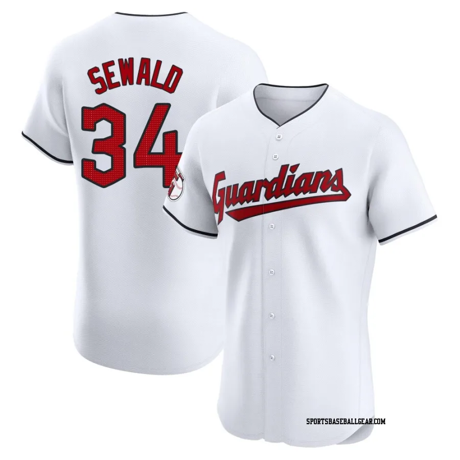 Paul Sewald Men's Cleveland Guardians White Elite Home Jersey