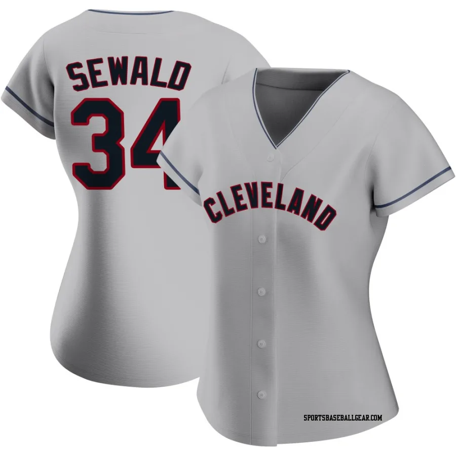 Paul Sewald Women's Cleveland Guardians Gray Replica Road Jersey