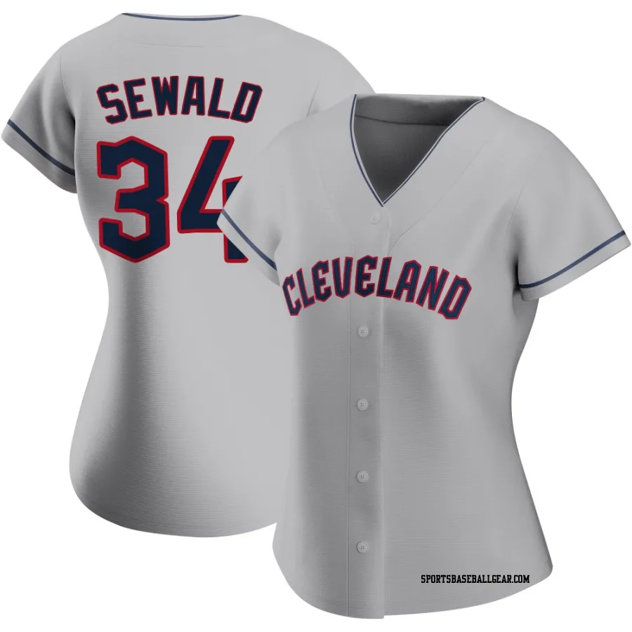Paul Sewald Women's Cleveland Guardians Gray Replica Road Jersey