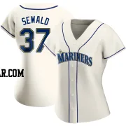 Paul Sewald Women's Seattle Mariners Cream Replica Alternate Jersey