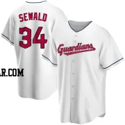Paul Sewald Youth Cleveland Guardians White Replica Home Jersey