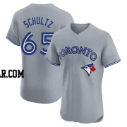 Paxton Schultz Men's Toronto Blue Jays Gray Elite Road Jersey