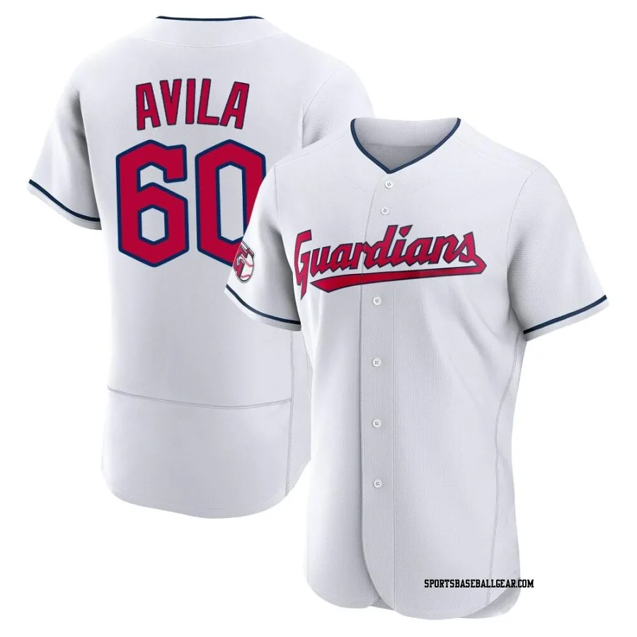 Pedro Avila Men's Cleveland Guardians White Authentic Home Jersey