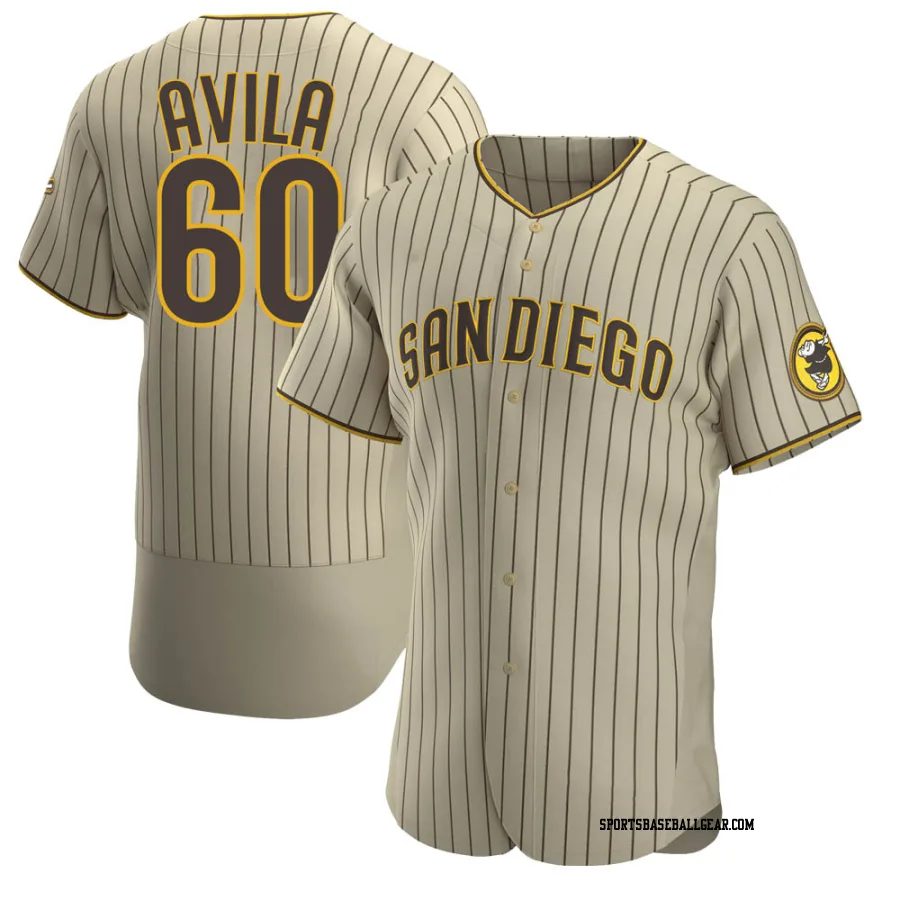 Pedro Avila Men's San Diego Padres Tan/Brown Authentic Alternate Jersey