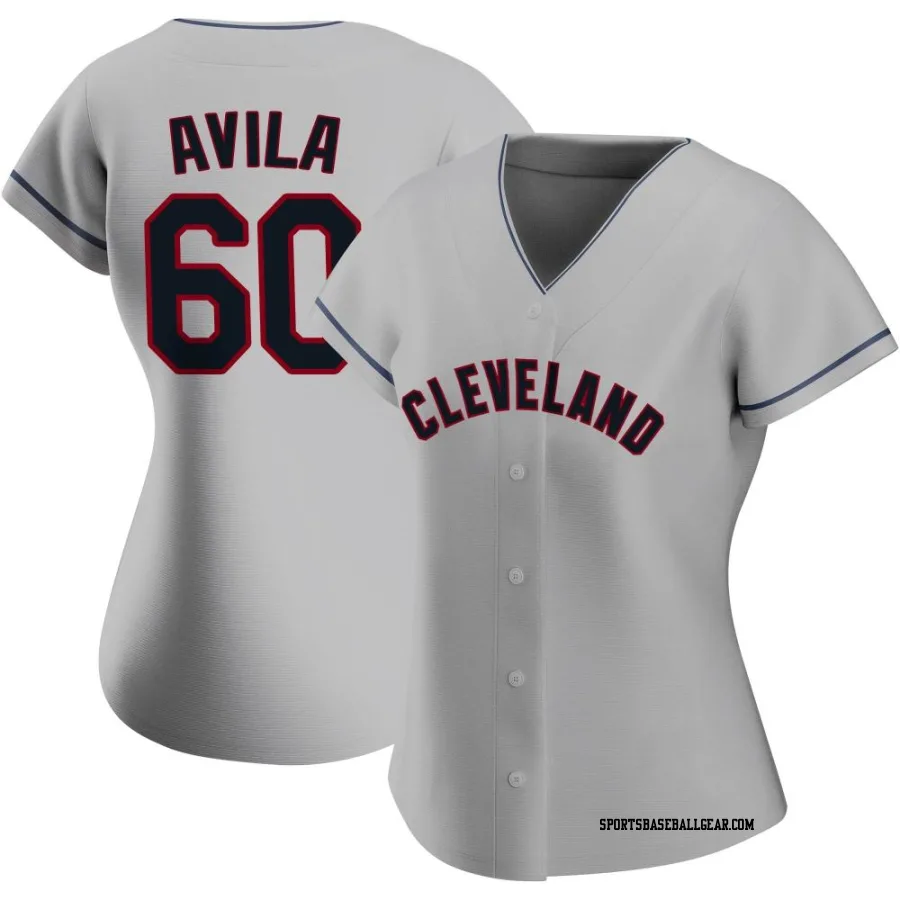 Pedro Avila Women's Cleveland Guardians Gray Replica Road Jersey