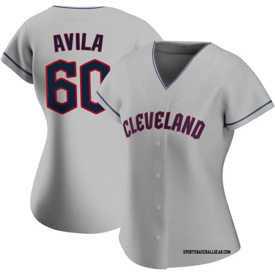 Pedro Avila Women's Cleveland Guardians Gray Replica Road Jersey