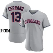 Pedro Cerrano Men's Cleveland Guardians Gray Authentic Road Jersey