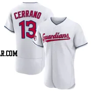 Pedro Cerrano Men's Cleveland Guardians White Authentic Home Jersey