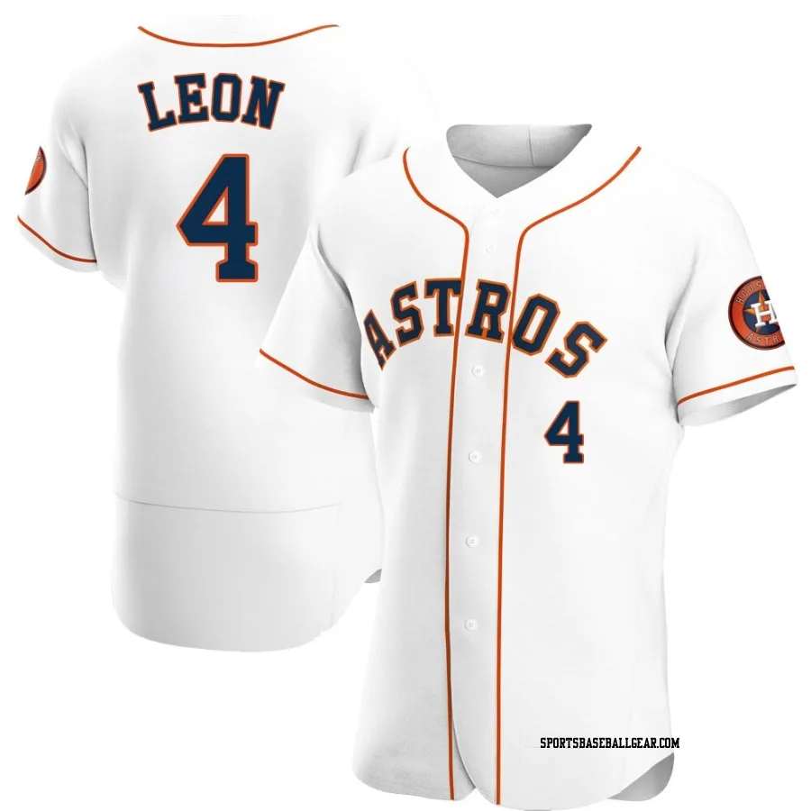 Pedro Leon Men's Houston Astros White Authentic Home Jersey