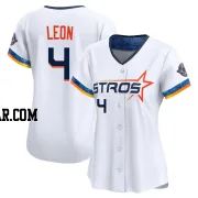 Pedro Leon Women's Houston Astros White Limited 2025 City Connect Jersey