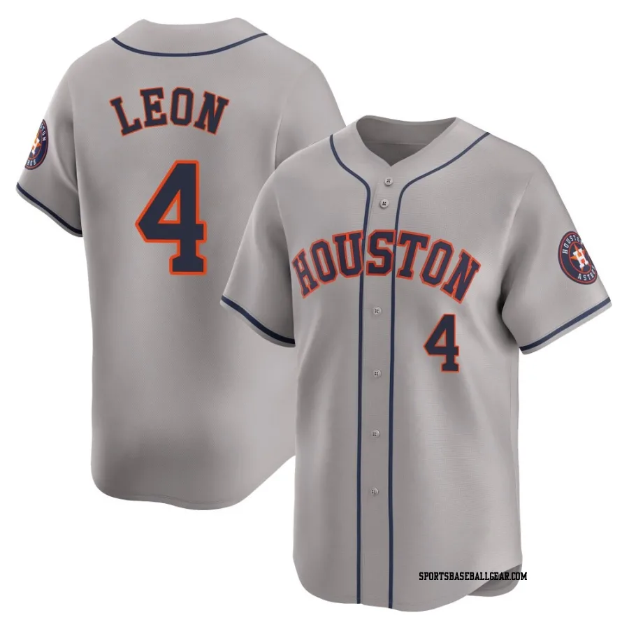 Pedro Leon Youth Houston Astros Gray Limited Away Jersey