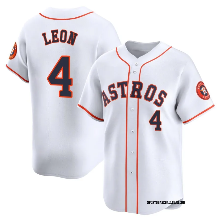 Pedro Leon Youth Houston Astros White Limited Home Jersey