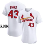 Pedro Pages Men's St. Louis Cardinals White Elite Home Jersey