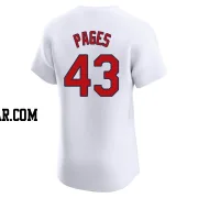 Pedro Pages Men's St. Louis Cardinals White Elite Home Jersey