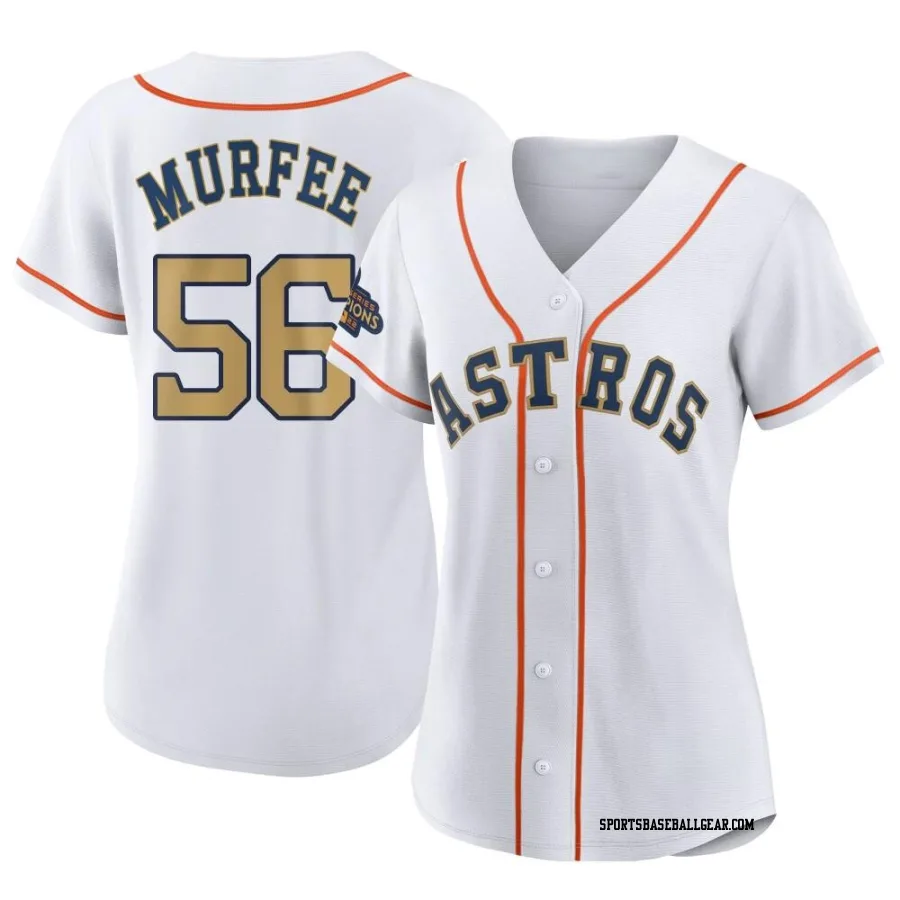 Penn Murfee Women's Houston Astros Gold Authentic White 2023 Collection Jersey
