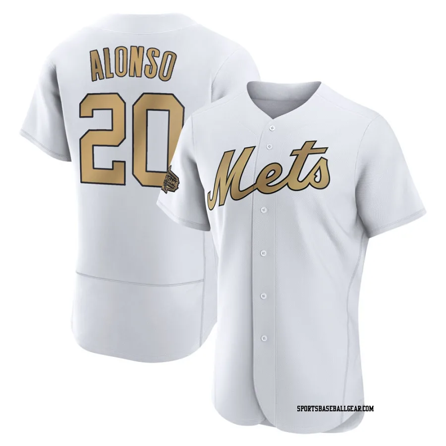 Pete Alonso Men's New York Mets White Game Authentic 2022 All-Star Jersey