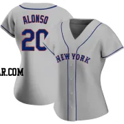 Pete Alonso Women's New York Mets Gray Authentic Road Jersey