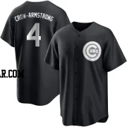 Pete Crow-Armstrong Men's Chicago Cubs Black/White Replica Jersey