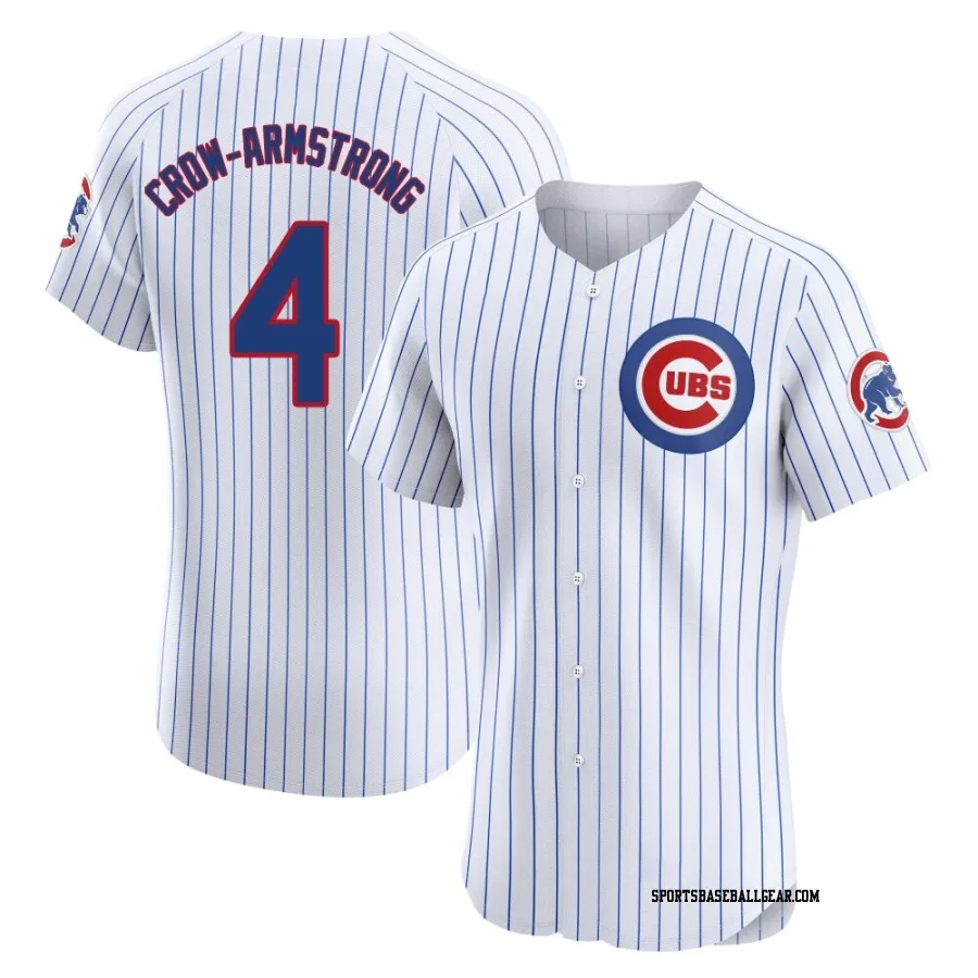 Pete Crow-Armstrong Men's Chicago Cubs White Elite Home Jersey