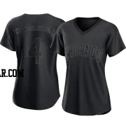 Pete Crow-Armstrong Women's Chicago Cubs Black Replica Pitch Fashion Jersey