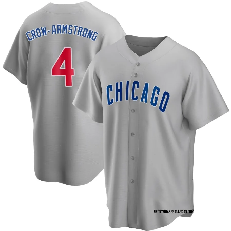 Pete Crow-Armstrong Youth Chicago Cubs Gray Replica Road Jersey