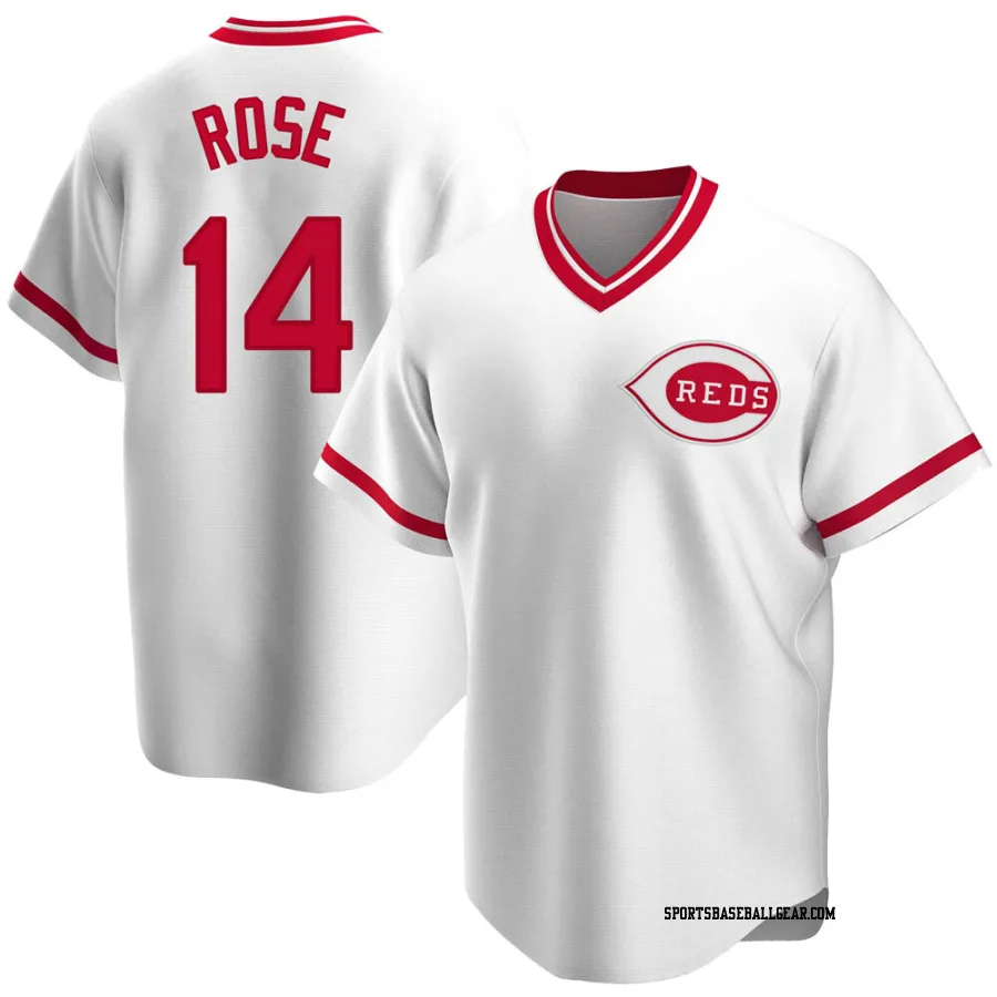 Pete Rose Youth Cincinnati Reds White Replica Home Cooperstown Collection Jersey