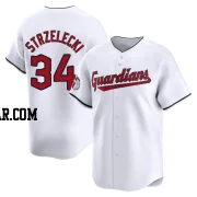 Peter Strzelecki Men's Cleveland Guardians White Limited Home Jersey