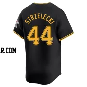 Peter Strzelecki Men's Pittsburgh Pirates Black Limited Alternate Jersey