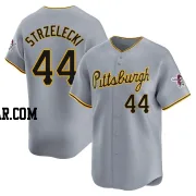 Peter Strzelecki Men's Pittsburgh Pirates Gray Limited Away Jersey