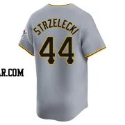 Peter Strzelecki Men's Pittsburgh Pirates Gray Limited Away Jersey