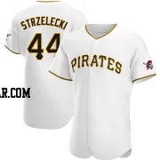 Peter Strzelecki Men's Pittsburgh Pirates White Authentic Home Jersey