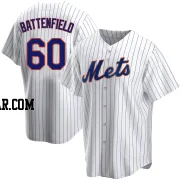 Peyton Battenfield Men's New York Mets White Replica Home Jersey