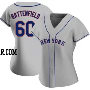 Peyton Battenfield Women's New York Mets Gray Authentic Road Jersey