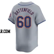 Peyton Battenfield Youth New York Mets Gray Limited Away Jersey
