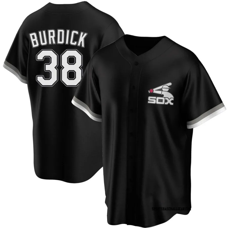 Peyton Burdick Men's Chicago White Sox Black Replica Spring Training Jersey