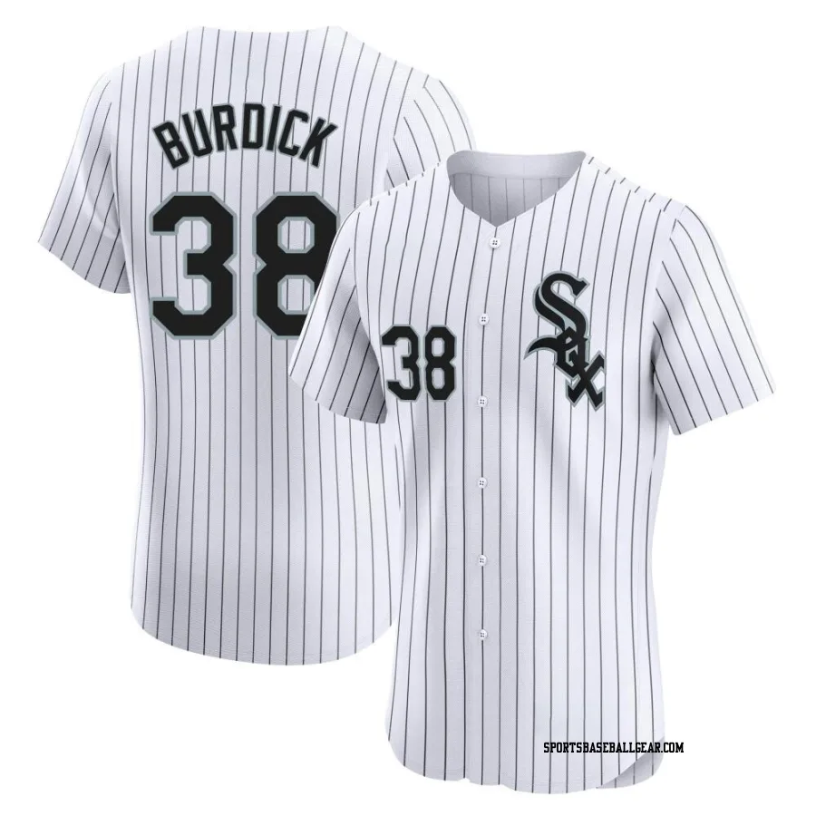 Peyton Burdick Men's Chicago White Sox White Elite Home Jersey