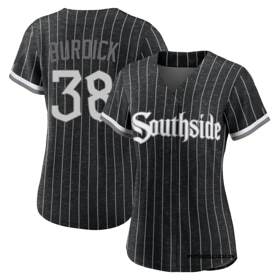 Peyton Burdick Women's Chicago White Sox Black Replica 2021 City Connect Jersey