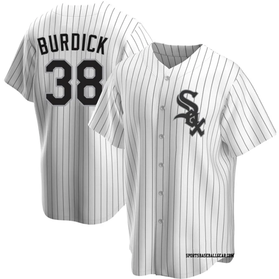 Peyton Burdick Youth Chicago White Sox White Replica Home Jersey